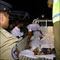 Three cops hospitalised following acid attack