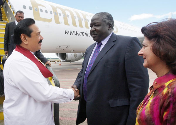 Video: MR arrives at Entebbe International Airport