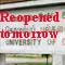 Universities reopening tomorrow