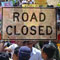 Video: Road closed due to protest against American movie