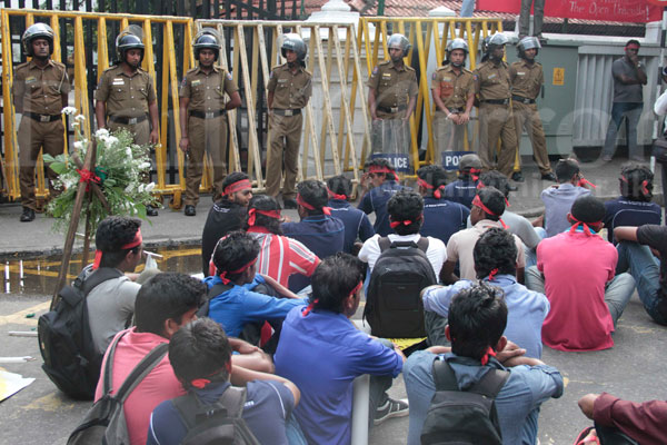 Protest outside UGC