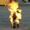 Man sets himself on fire
