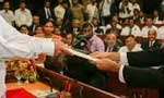 Swearing-in ceremony on Thursday