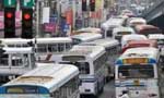 Heavy traffic in Colombo