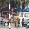 Protests force road closure near Town Hall