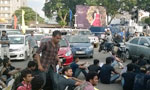 Heavy traffic in Town Hall