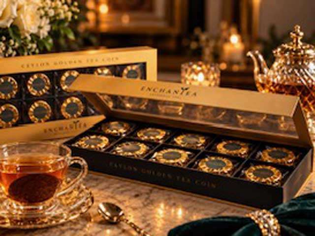 Enchantea Ceylon Golden Tea Coin: Innovation, Beautifully Brewed!