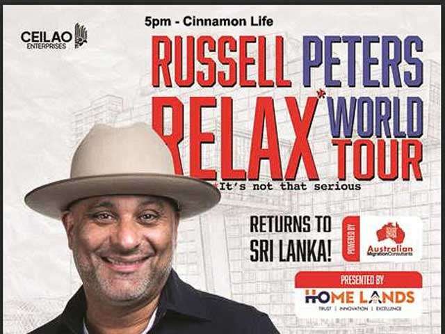 Russell Peters: Relax World Tour at Cinnamon Life, Colombo