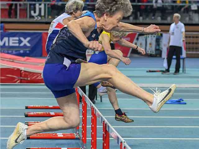Is This 95-Year-Old Woman Really Pole Vaulting?