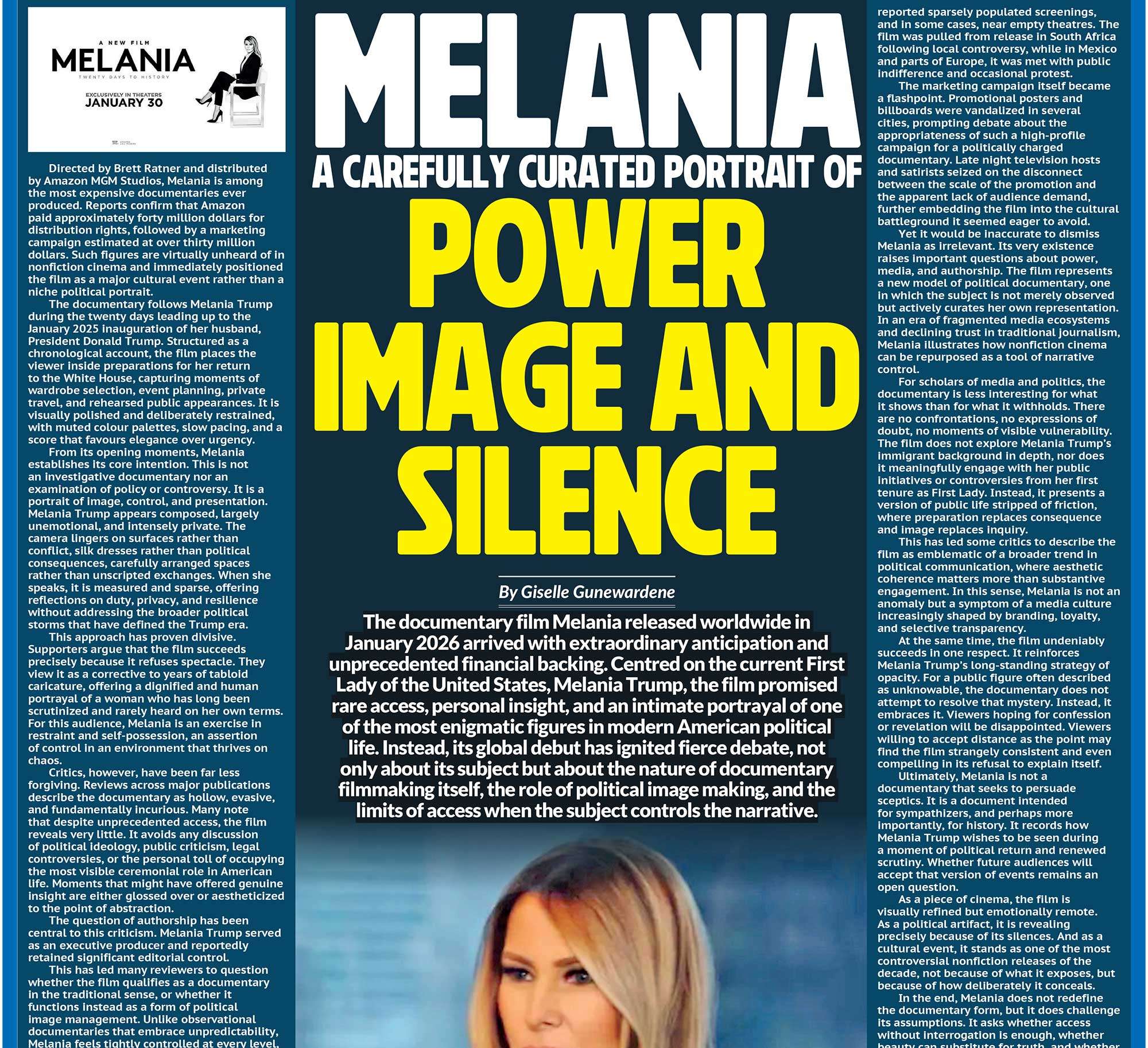 Melania A Carefully Curated Portrait of Power Image and Silence