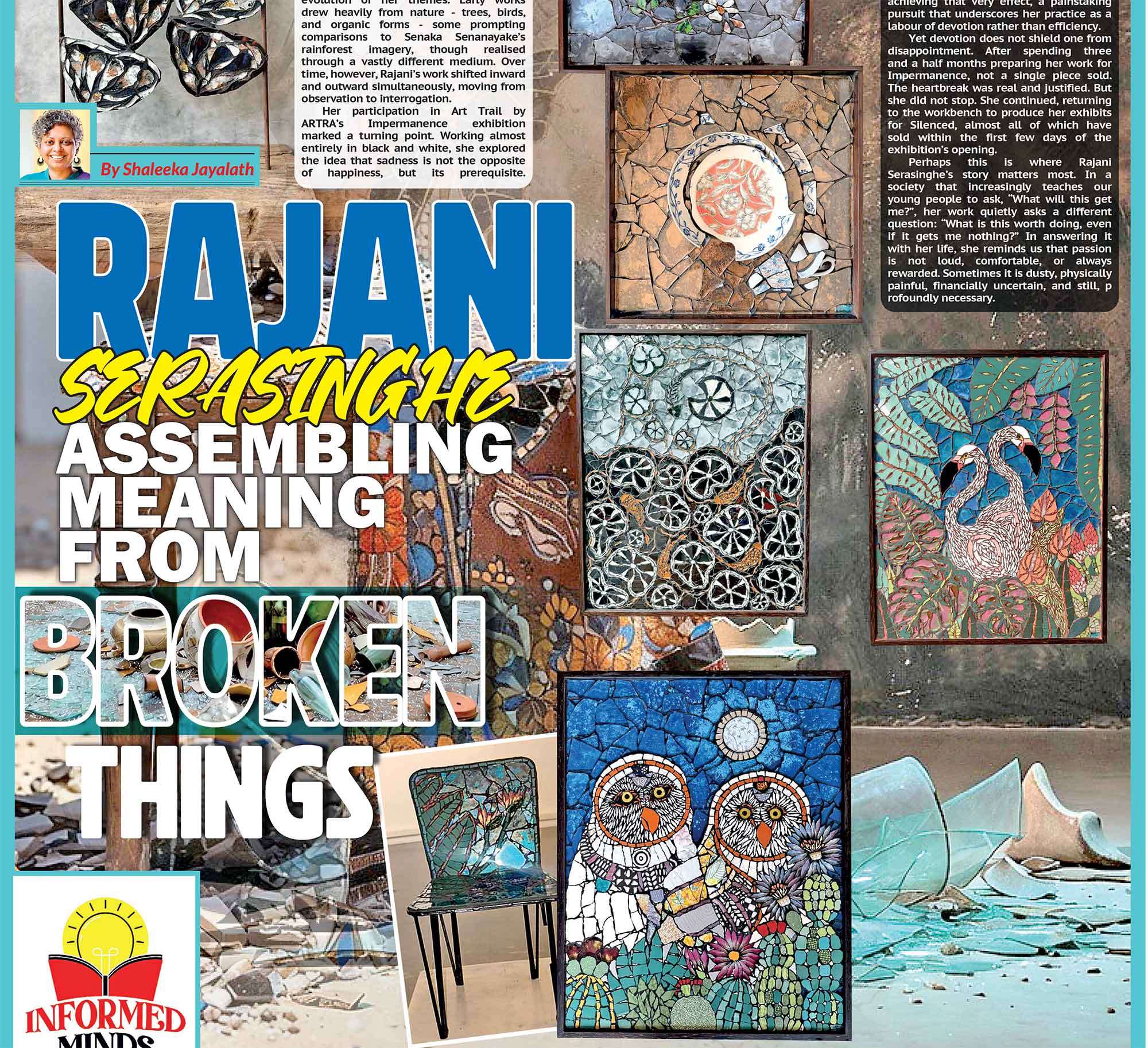 RAJANI SERASINGHE: ASSEMBLING MEANING FROM BROKEN THINGS