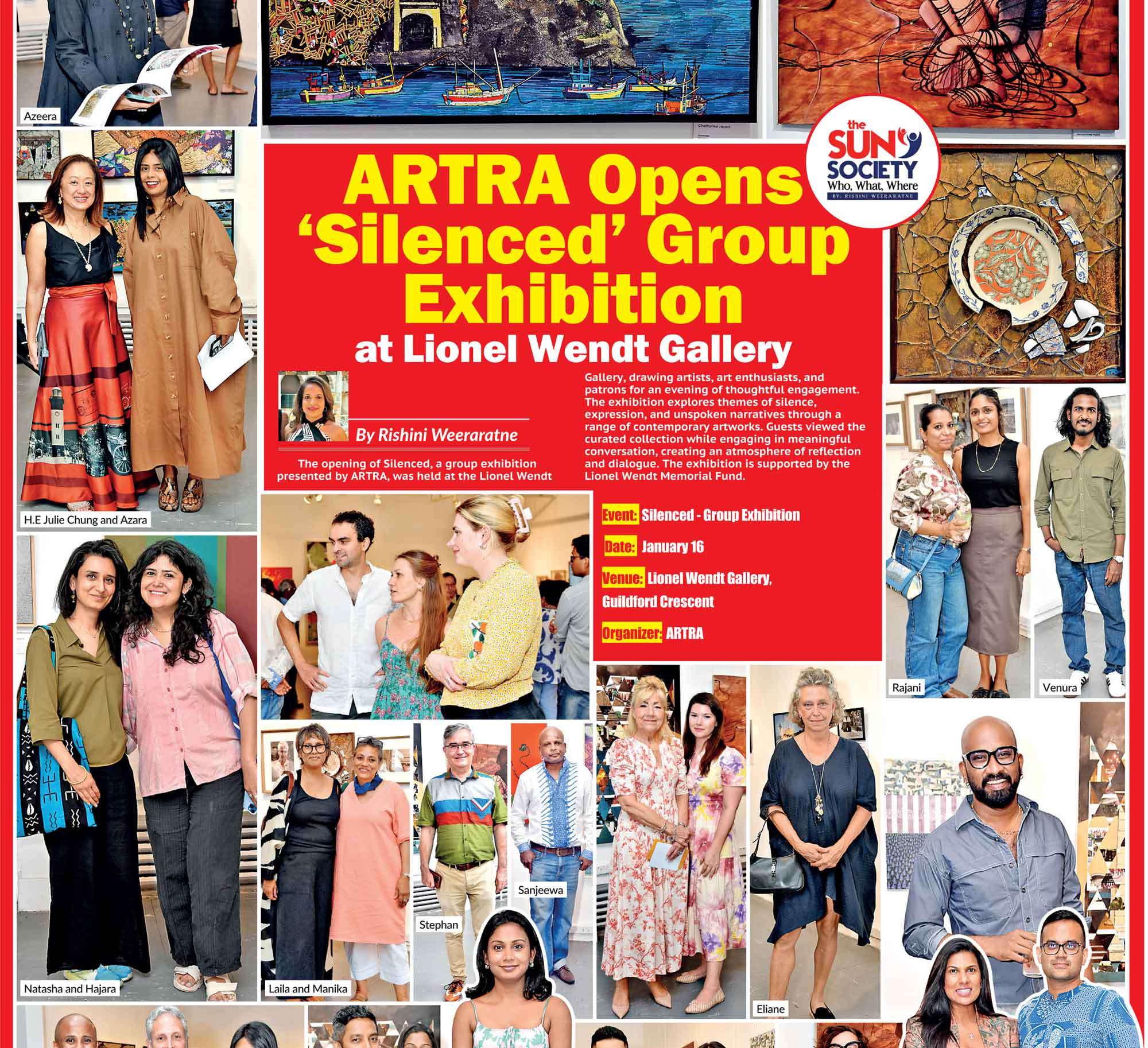 ARTRA Opens ‘Silenced’ Group Exhibition at Lionel Wendt Gallery