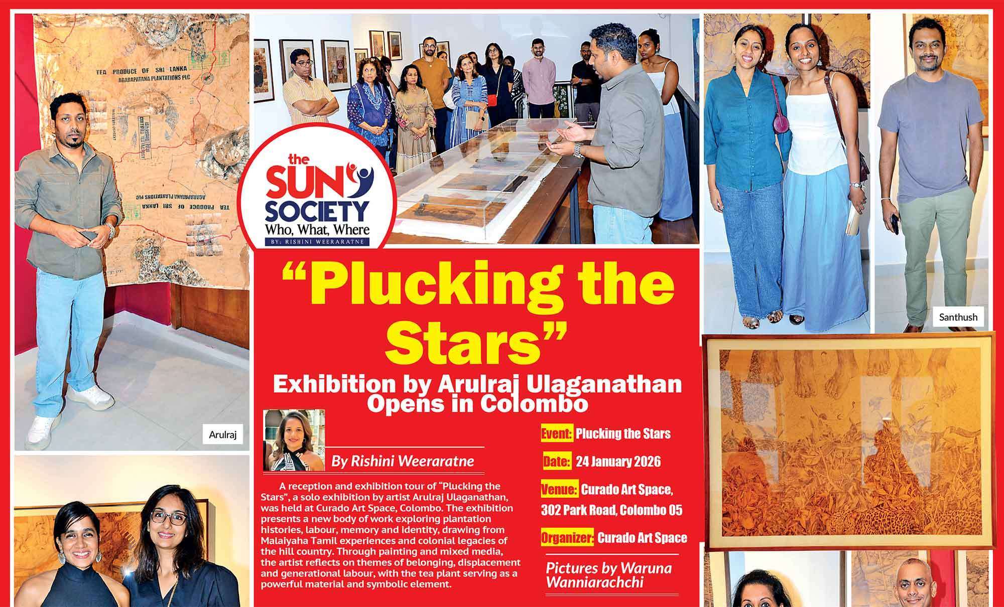 “Plucking the Stars” Exhibition by Arulraj Ulaganathan Opens in Colombo