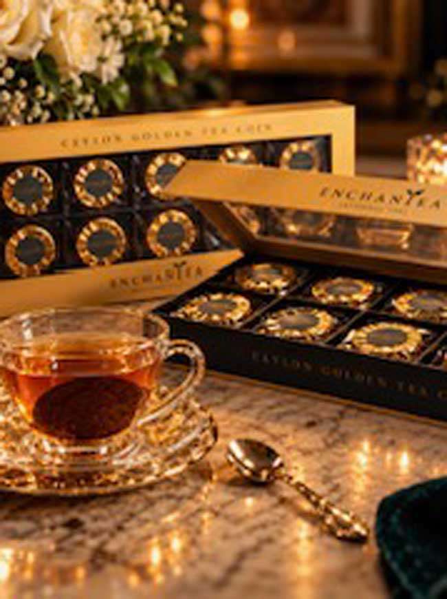 Enchantea Ceylon Golden Tea Coin: Innovation, Beautifully Brewed!